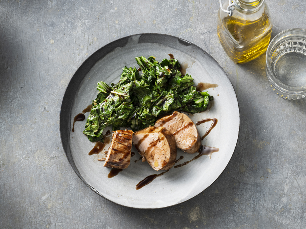 Pork Tenderloin with Sautéed Chard | Savory