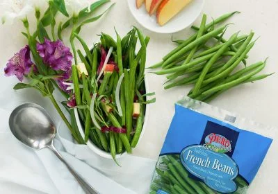 French Beans with Diced Apples