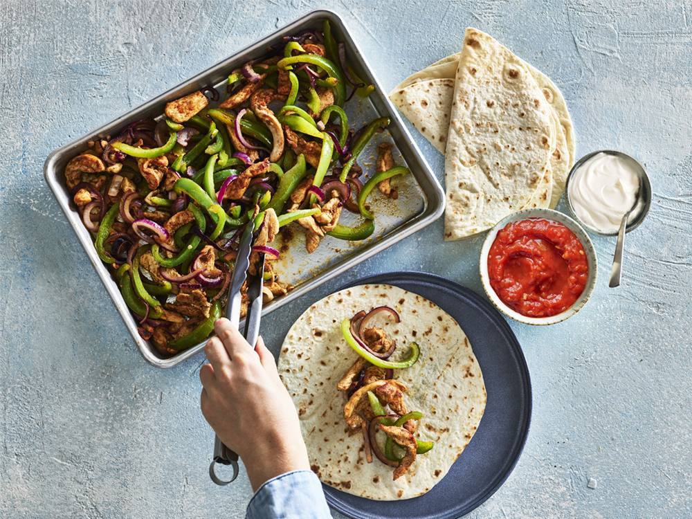 Sheet Pan Chicken Fajitas | Savory