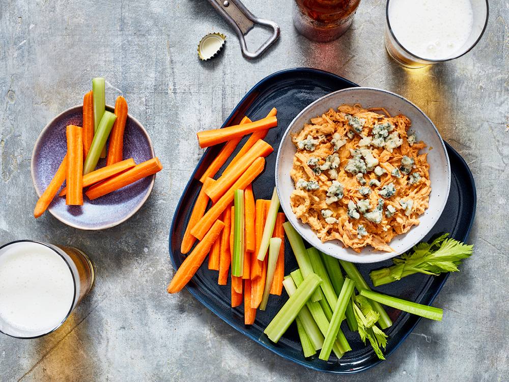 Lightened-Up Buffalo Chicken Dip | Savory