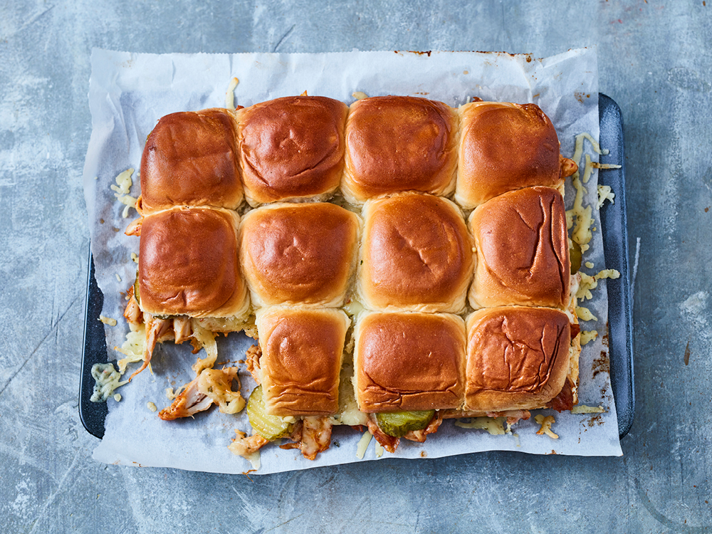 Pull-Apart BBQ Chicken Sliders | Savory