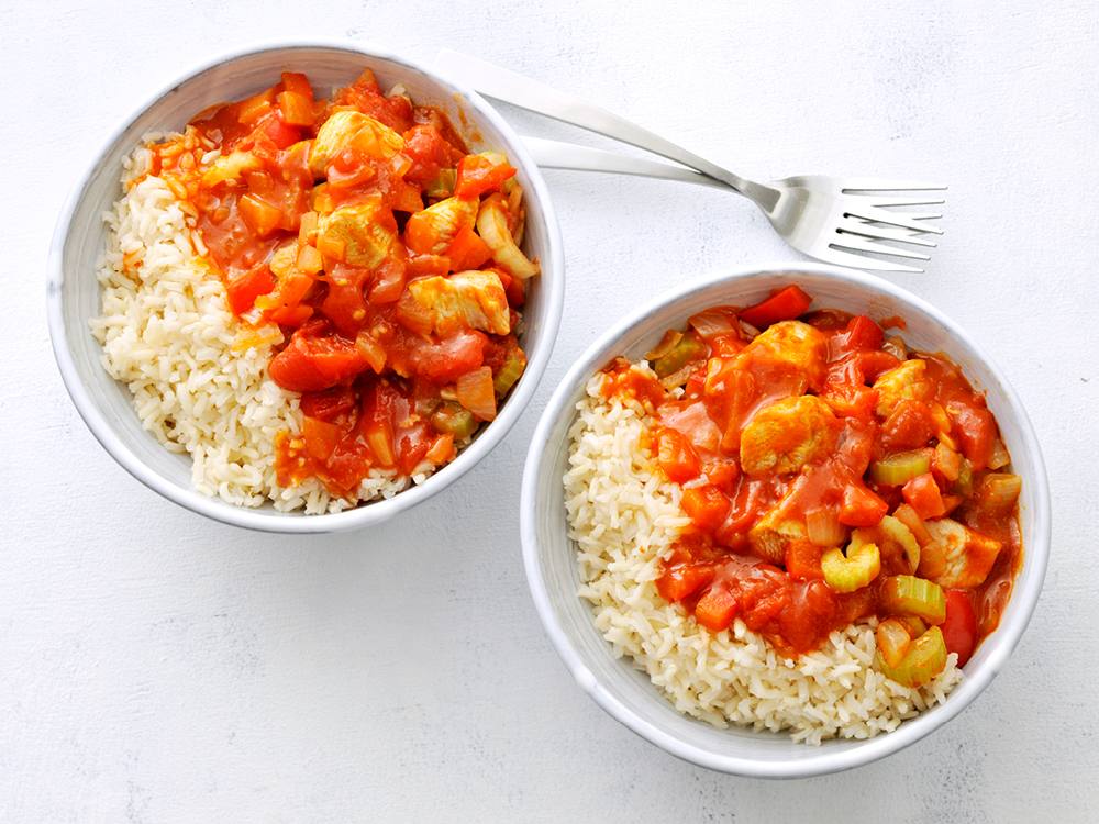 Cajun Chicken over Rice Savory