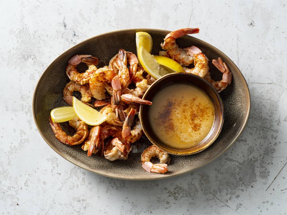 Beer-Poached Shrimp | Savory