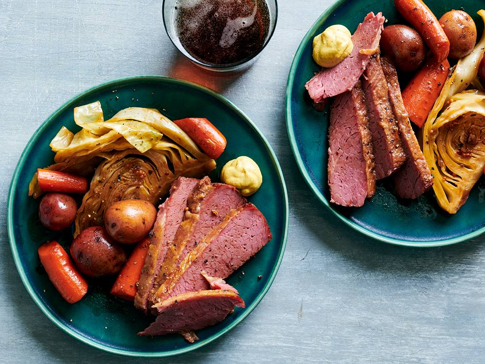 Slow Cooker Beer-Braised Corned Beef and Cabbage-image