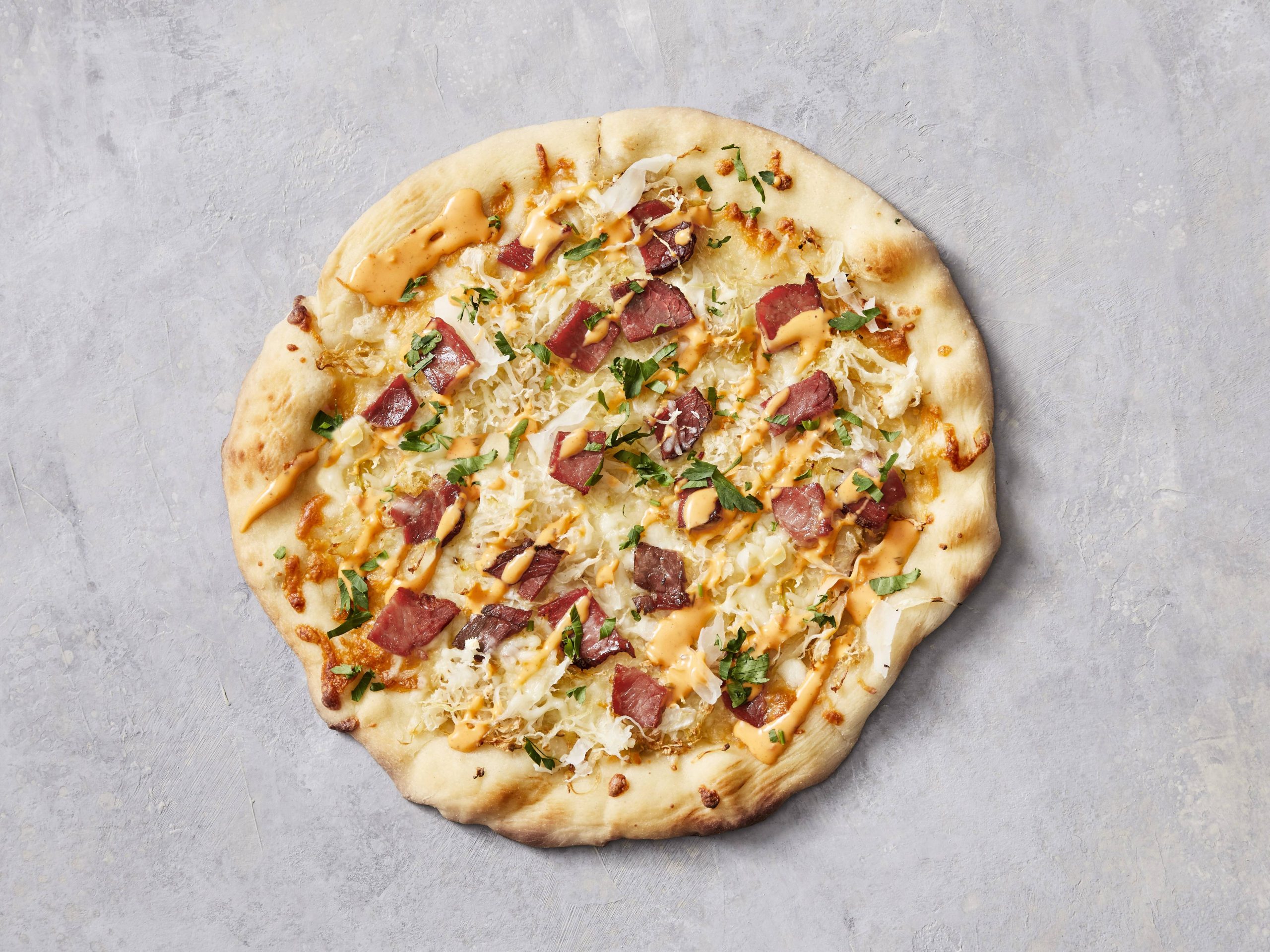 Corned Beef Reuben Pizza | Savory