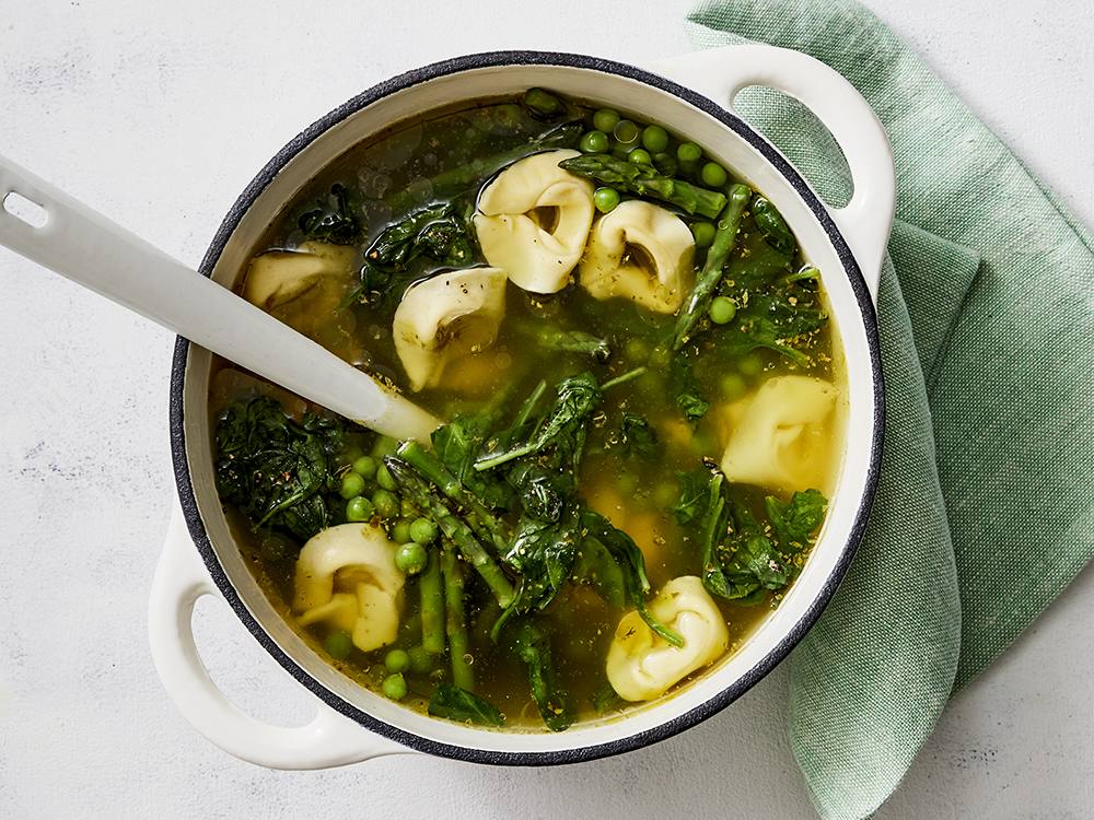 Spring Veggie Soup with Tortellini | Savory
