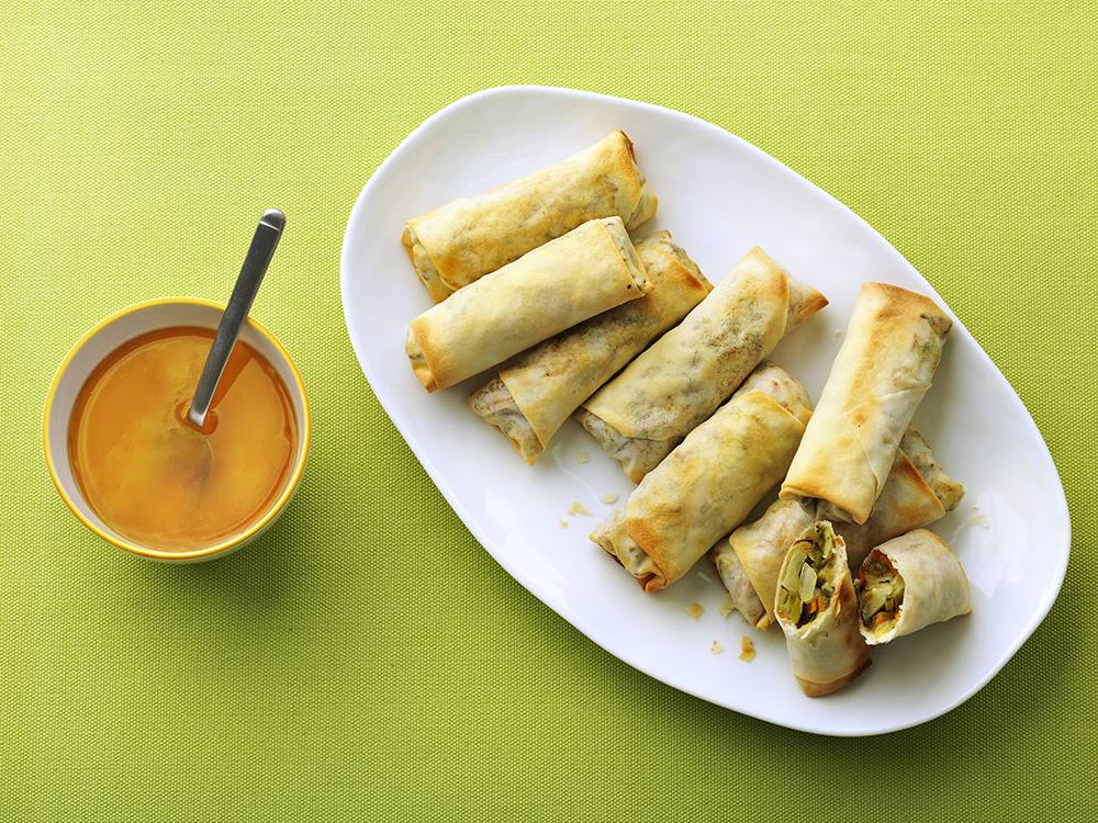 AirFried Veggie Spring Rolls Savory