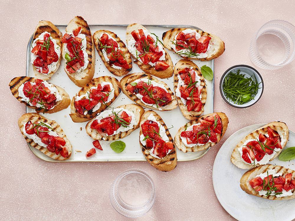 Strawberry Balsamic Bruschetta | Savory