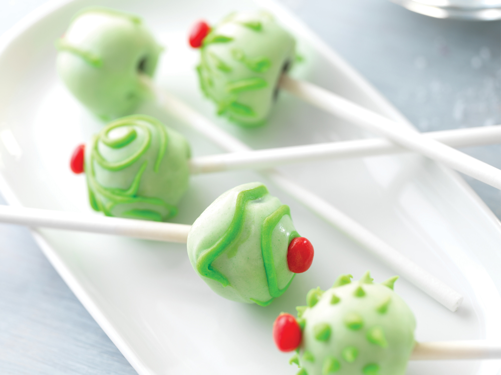 Christmas Tree Cookie Ball Pops | Savory