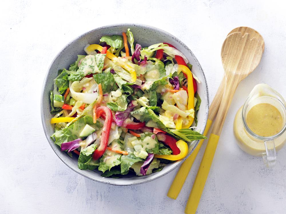 Green Salad with Sweet Mustard Vinaigrette | Savory