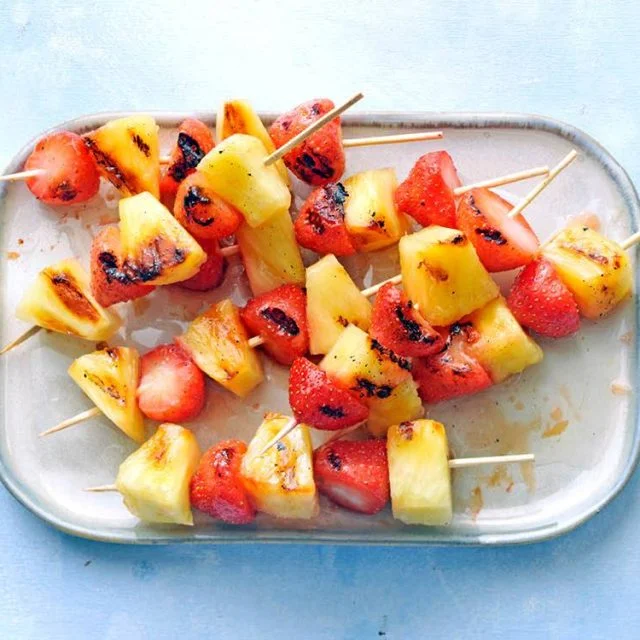 Pineapple-Strawberry Skewers