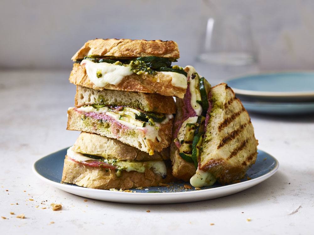 Grilled Cheese with Zucchini and Pesto | Savory