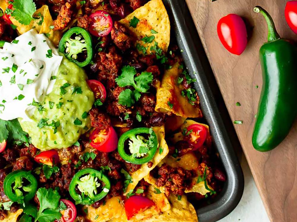 Sweet Earth® Sheet Pan Vegetarian Nachos | Savory