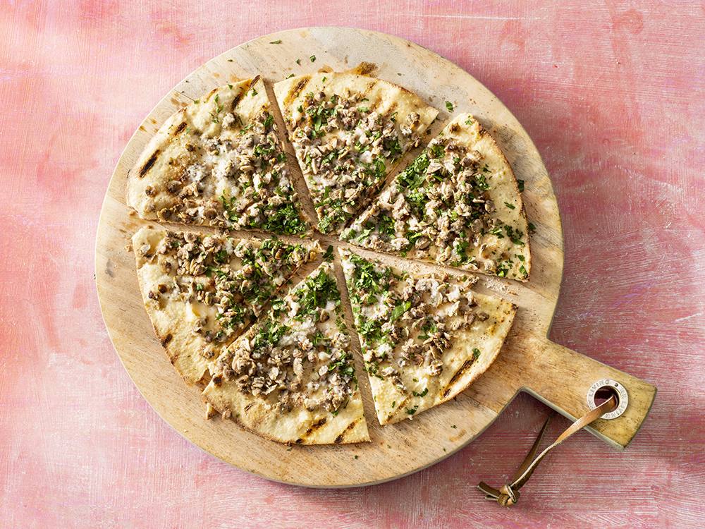 Grilled White Clam Pizzas | Savory