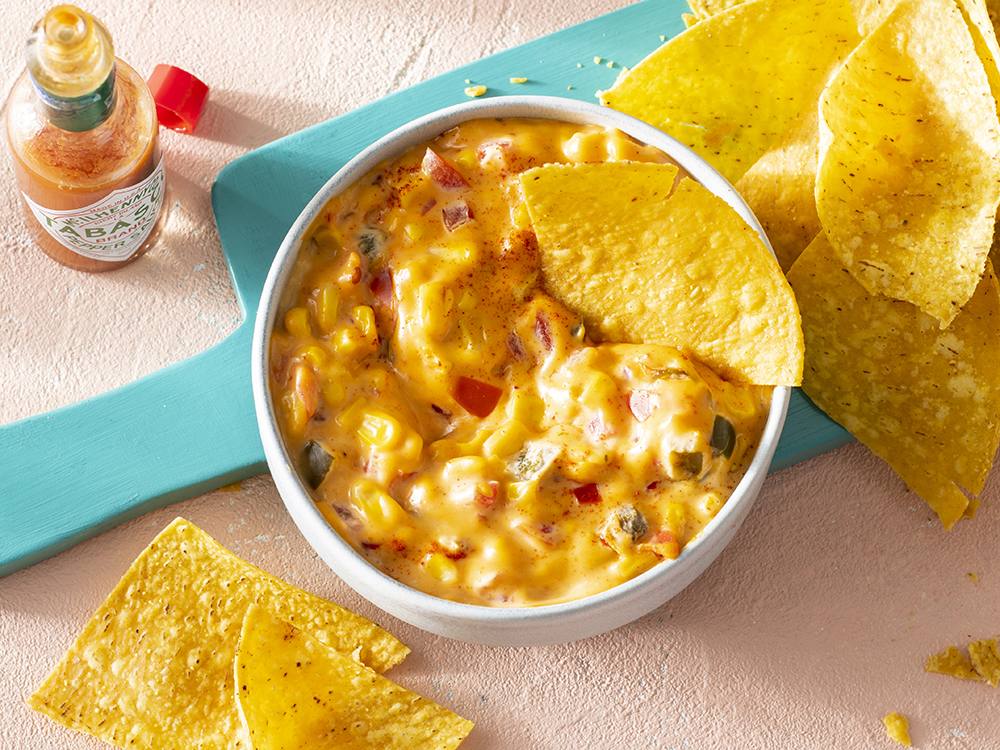 Spicy Corn Queso Dip Savory