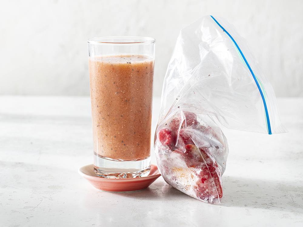 Cantaloupe and Raspberry Smoothie Packs | Savory