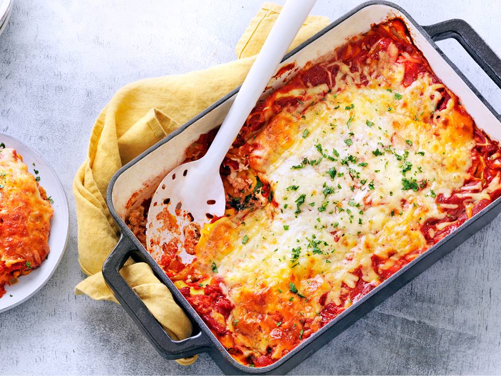 Ravioli Bake with Peppers | Savory
