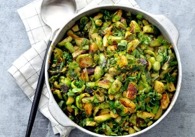 Sautéed Brussels Sprouts with Herbs