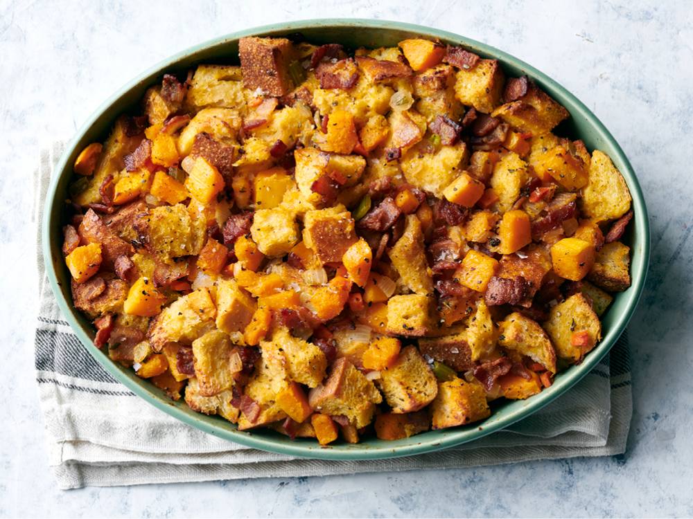Bacon–Butternut Squash Stuffing | Savory