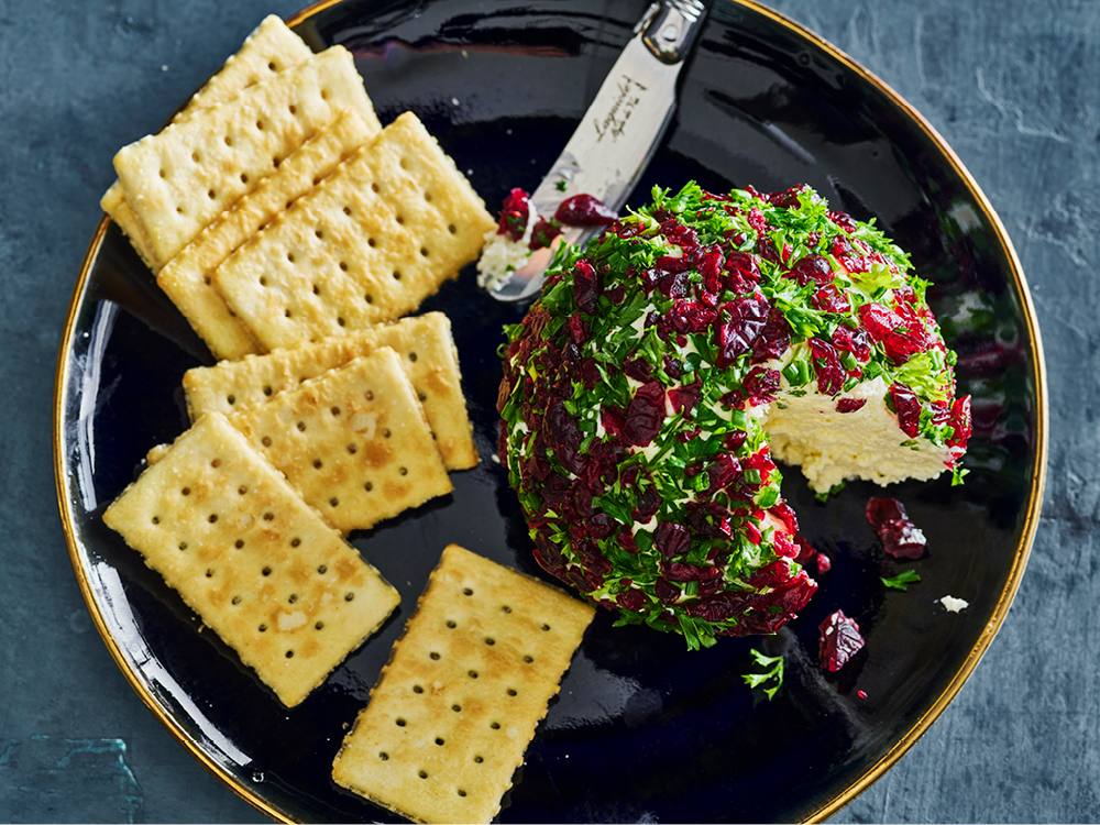 Cranberry and Herb Cheese Ball | Savory