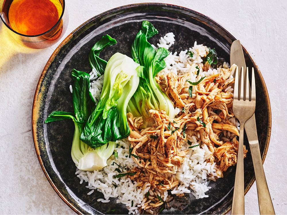 Slow Cooker Teriyaki-Braised Chicken | Savory