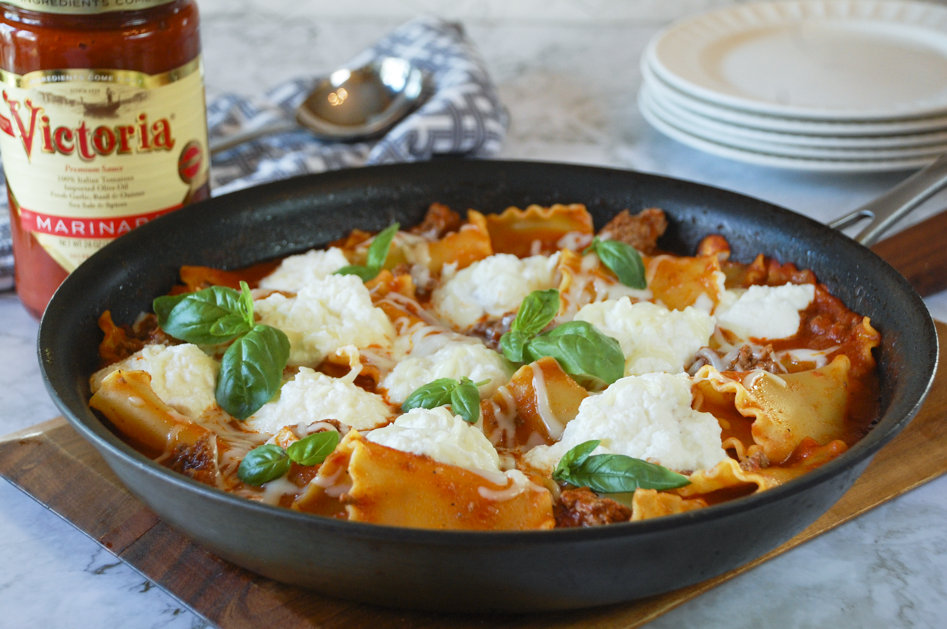 Victoria® Easy Skillet Lasagna | Savory