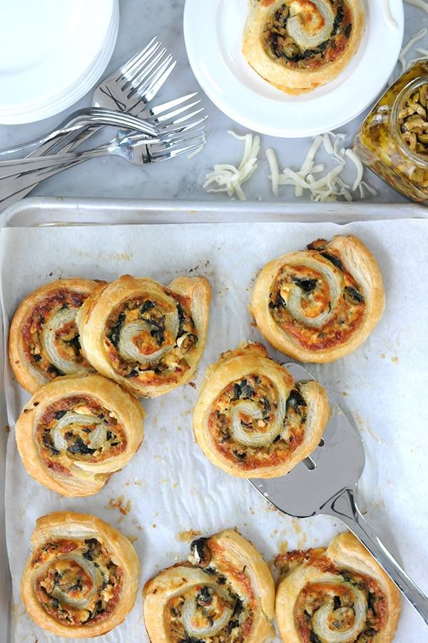 Olive Bruschetta Pinwheels | Savory