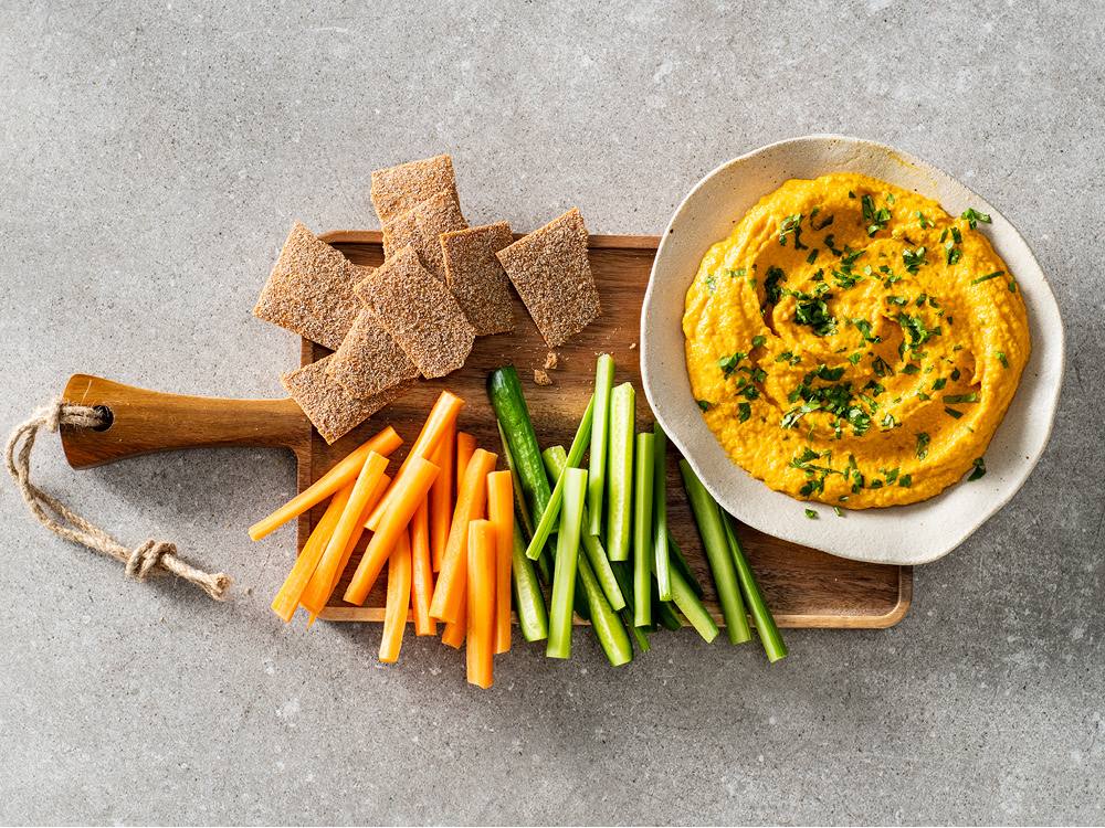 Carrot Hummus Savory