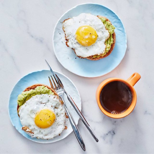Whole-Wheat English Muffins with Avocado and Fried Egg | Savory