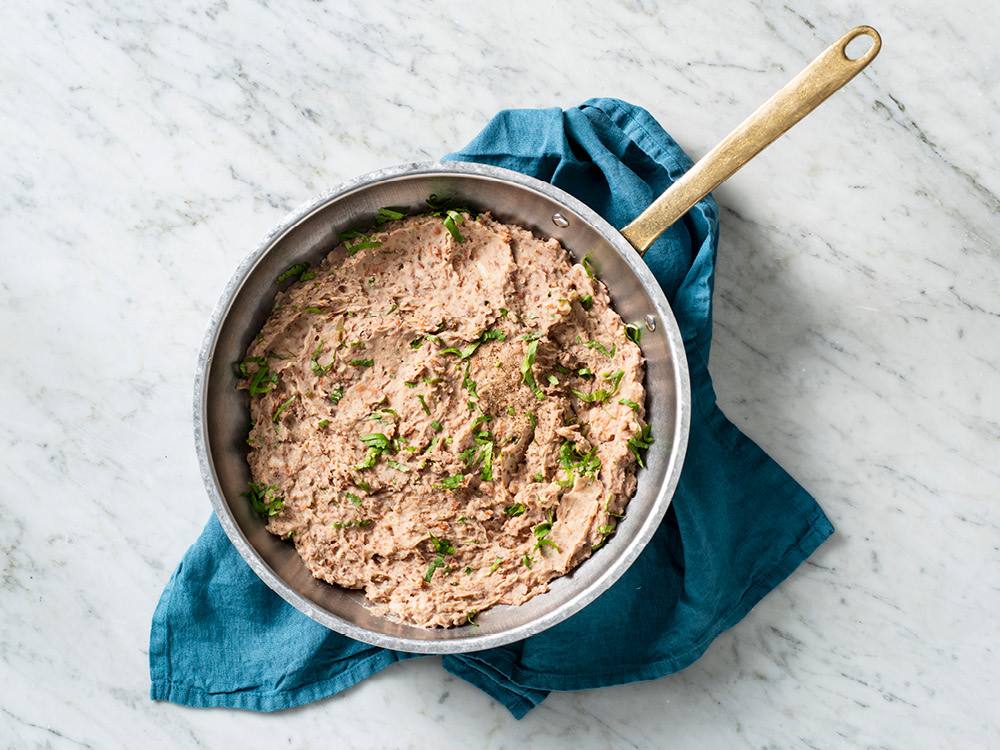 Homemade Vegetarian Refried Beans | Savory