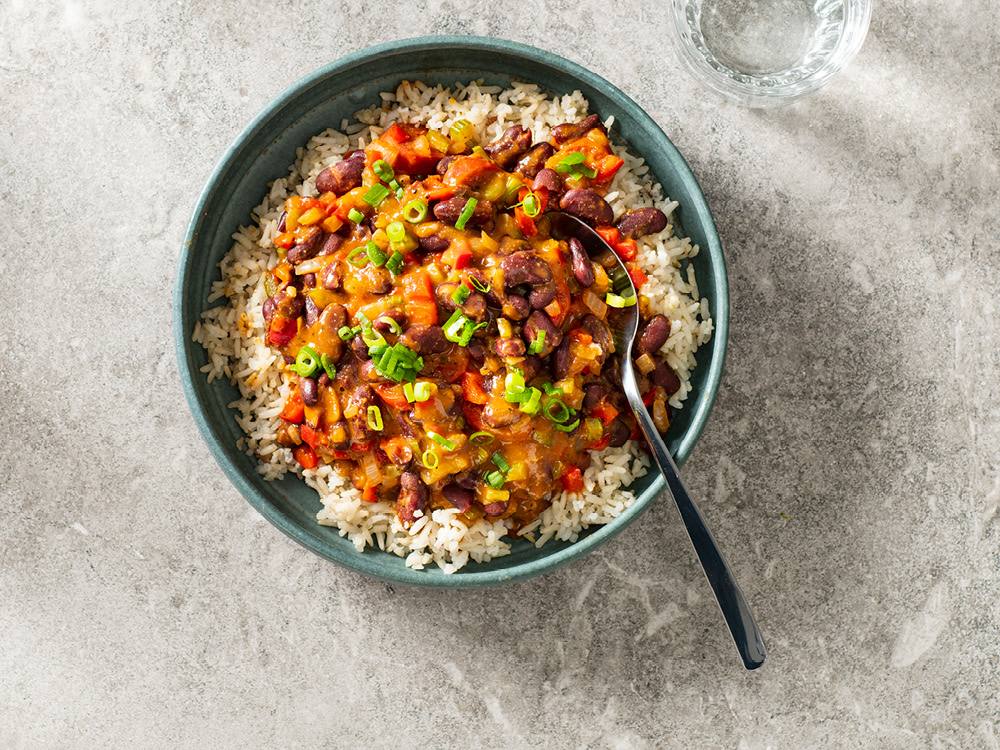 Slow Cooker Cajun Red Beans and Rice | Savory