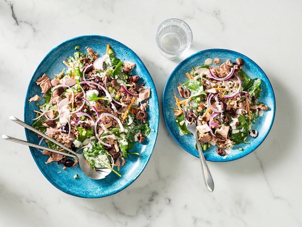 Kale Salad with Tuna Savory