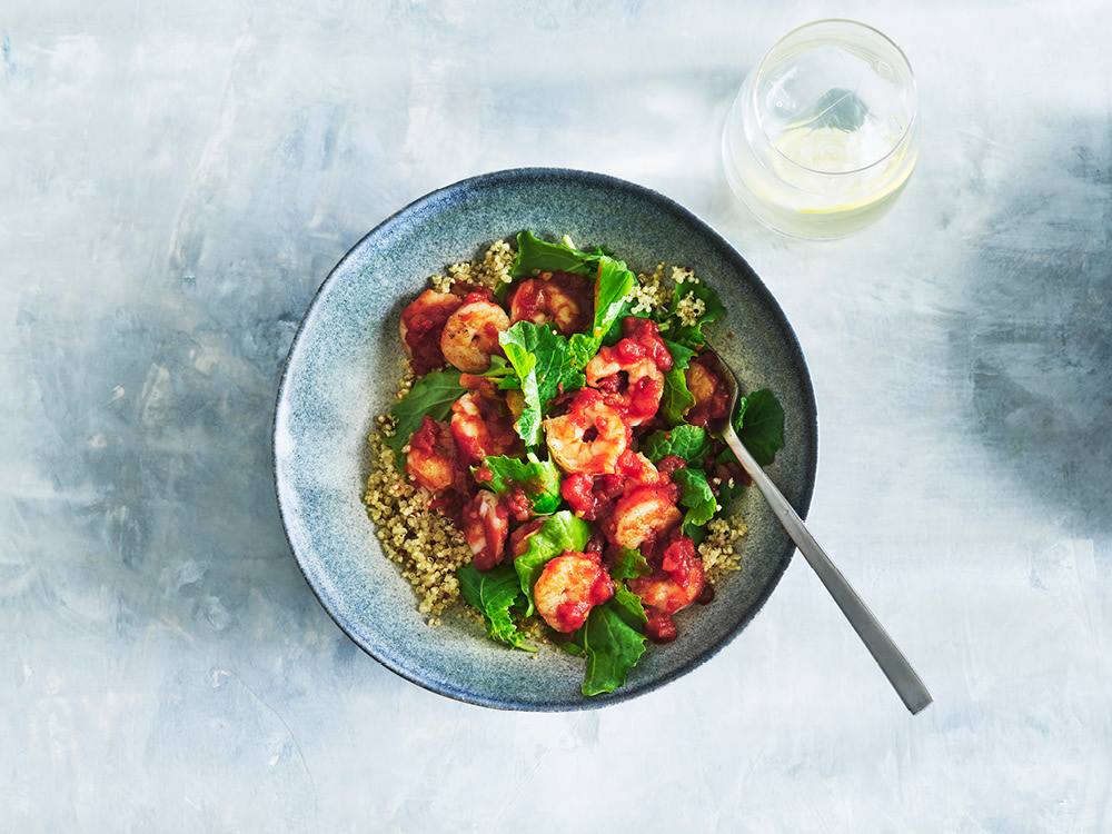 Seared Shrimp with Salsa | Savory