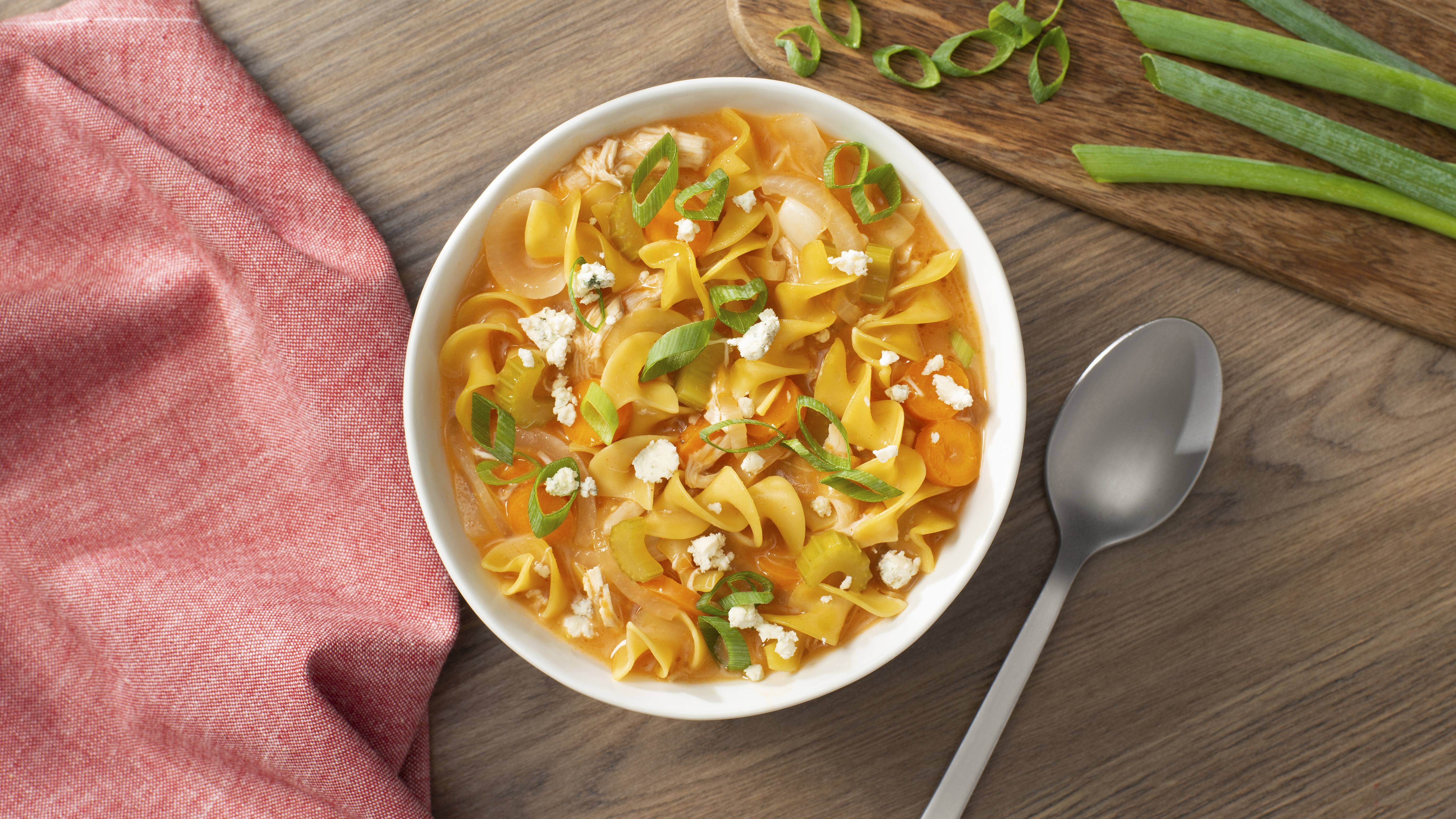 Buffalo Chicken Noodle Soup Bowl | Savory