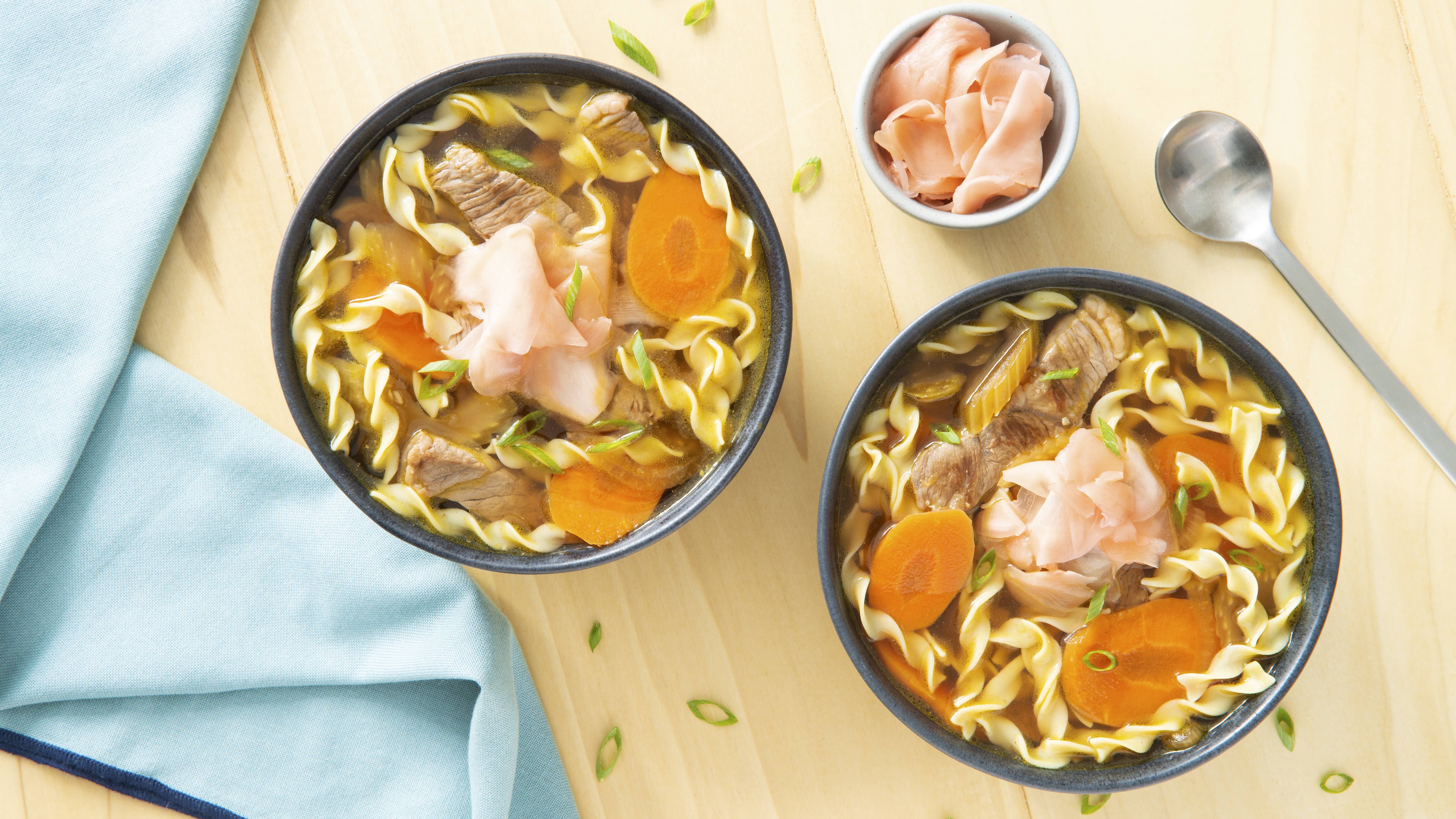 Ginger Beef Noodle Soup | Savory