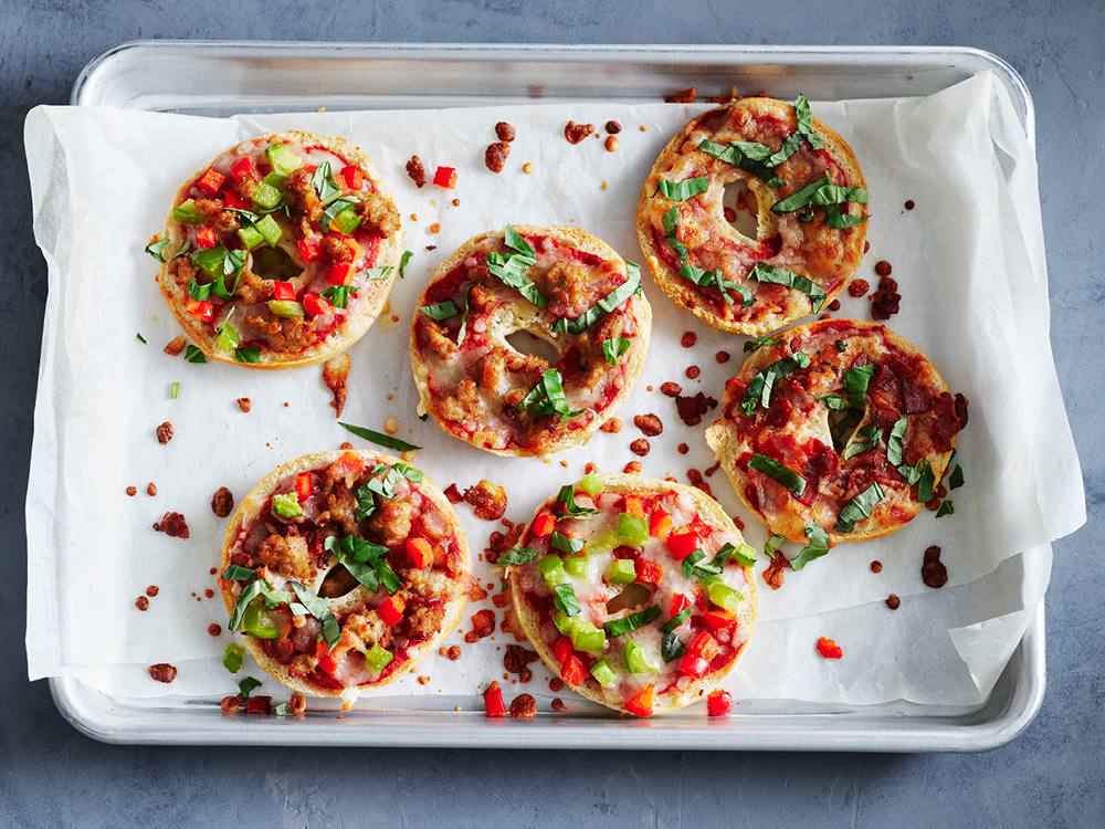 Pizza Bagels Savory