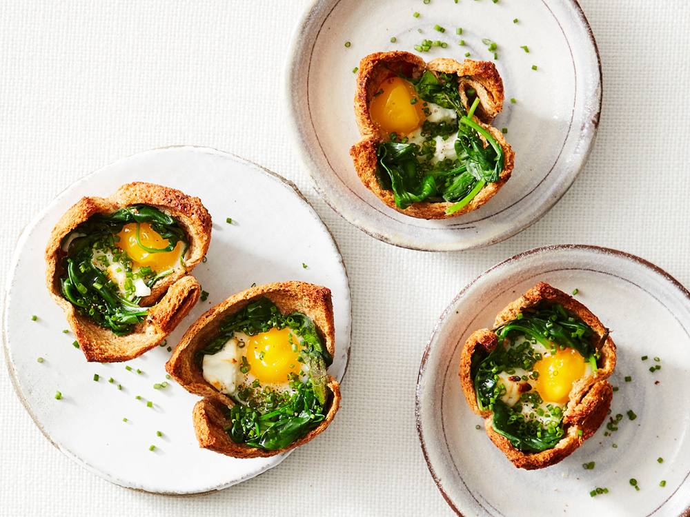 Baked Egg and Toast Cups – Leite's Culinaria