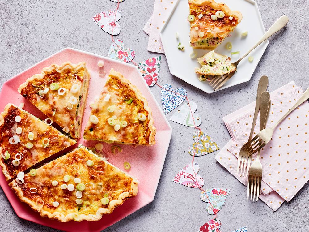 Ham and Zucchini Quiche Savory