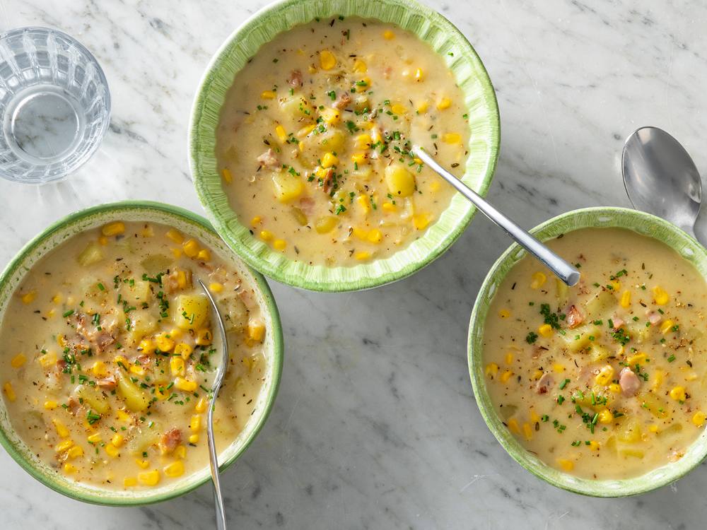 Creamy Corn and Bacon Chowder | Savory
