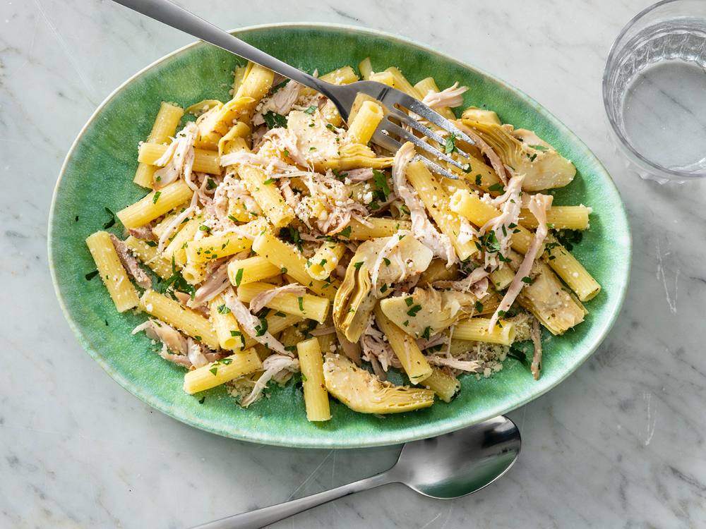Instant Pot® Chicken and Artichoke Rigatoni Savory