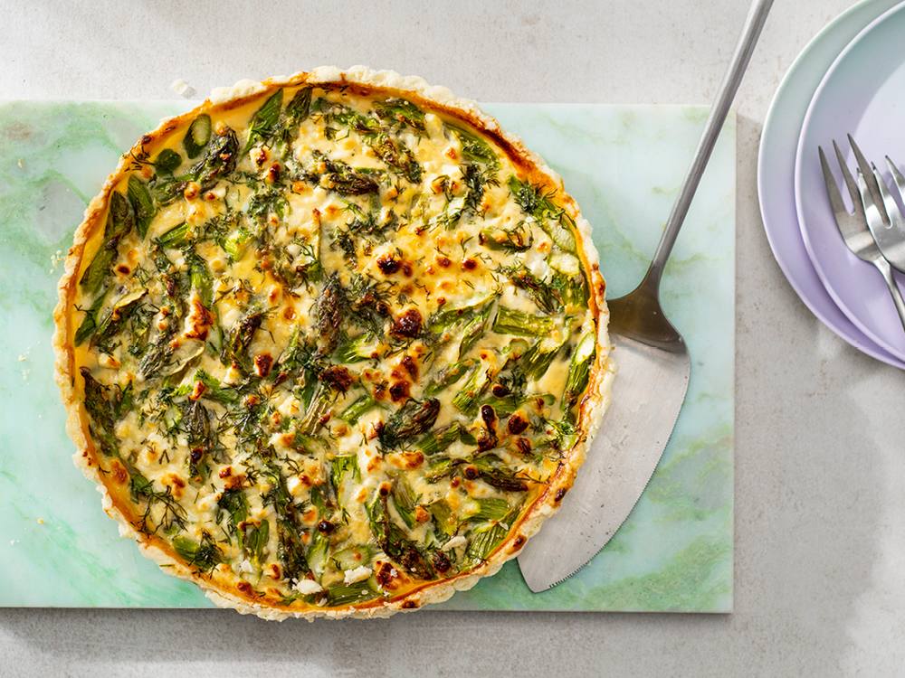 Asparagus and Feta Quiche | Savory