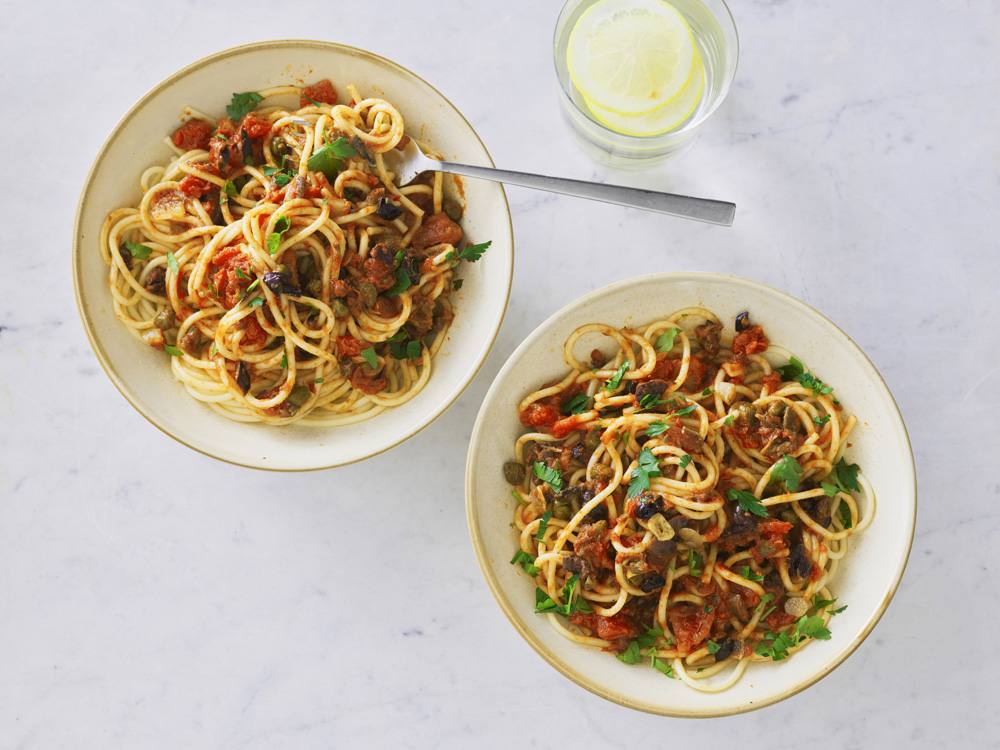 Spaghetti Puttanesca | Savory