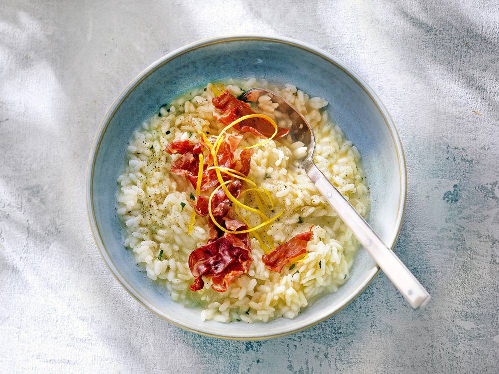 Instant Pot Lemon Risotto with Prosciutto