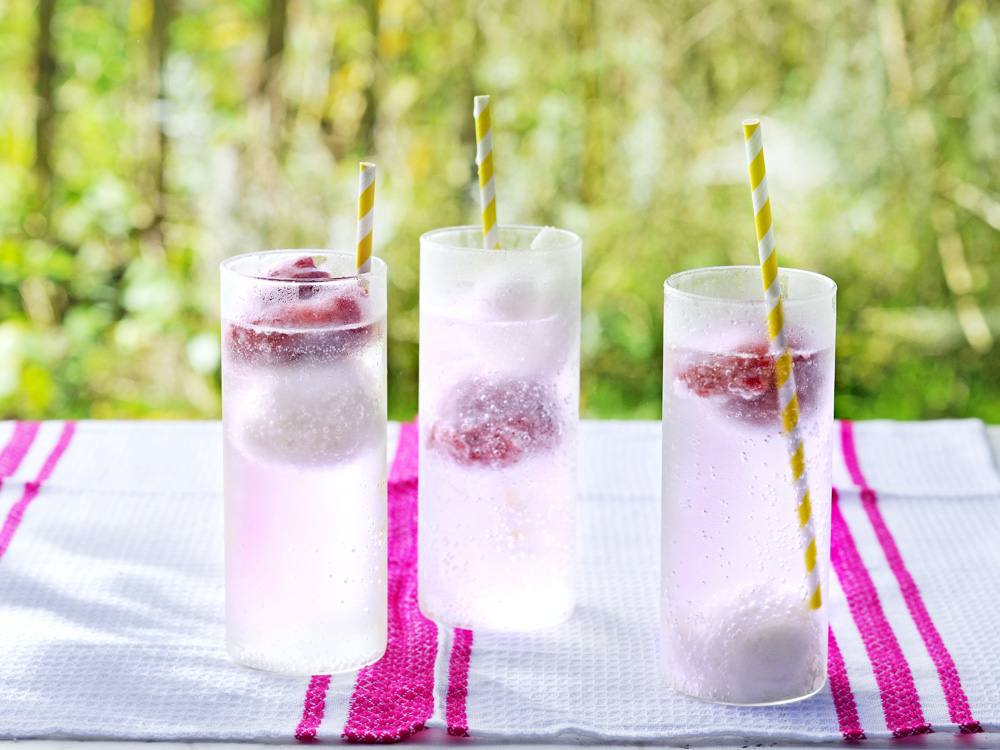 Raspberry-Lemon Sorbet Floats | Savory