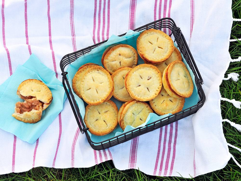 Mini Apple-Rhubarb Pies | Savory