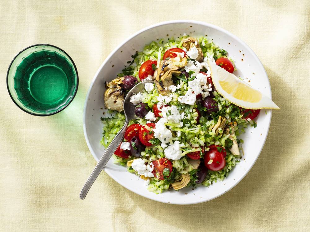 Veggie Rice with Artichokes and Feta | Savory