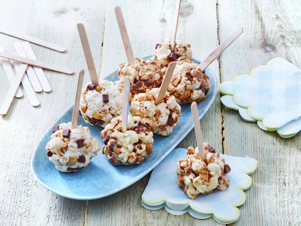 Rocky Road Popcorn Balls | Savory