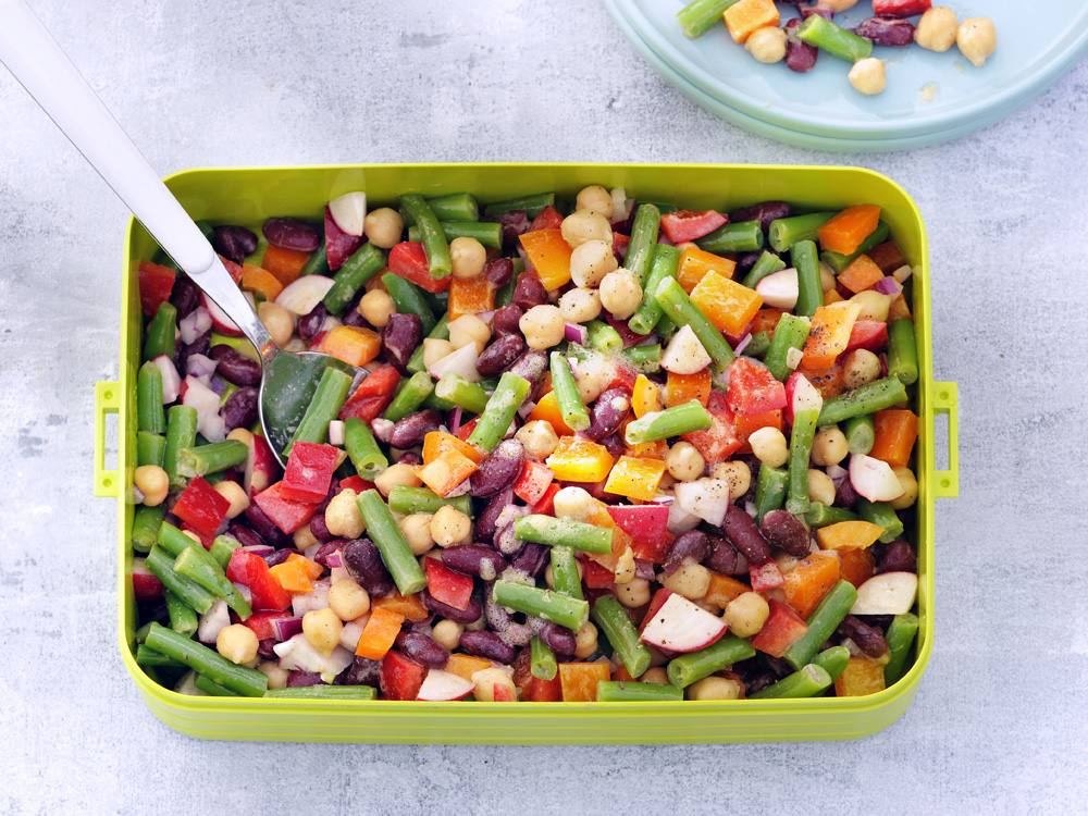 Rainbow Three-Bean Salad | Savory