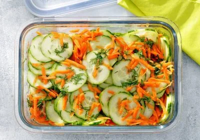 Sweet-and-Sour Cucumber and Carrot Salad