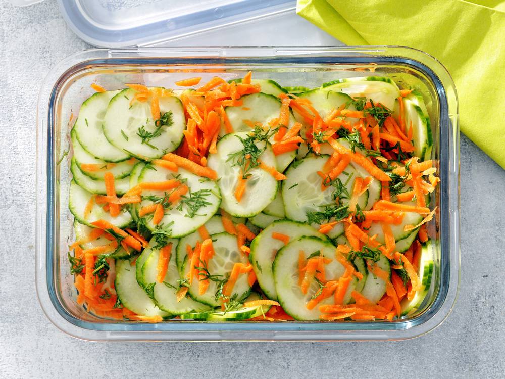 Sweet-and-Sour Cucumber and Carrot Salad | Savory